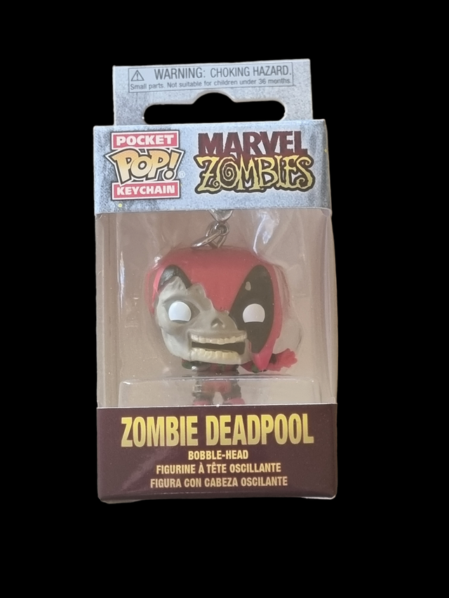 Zombie Deadpool Keychain