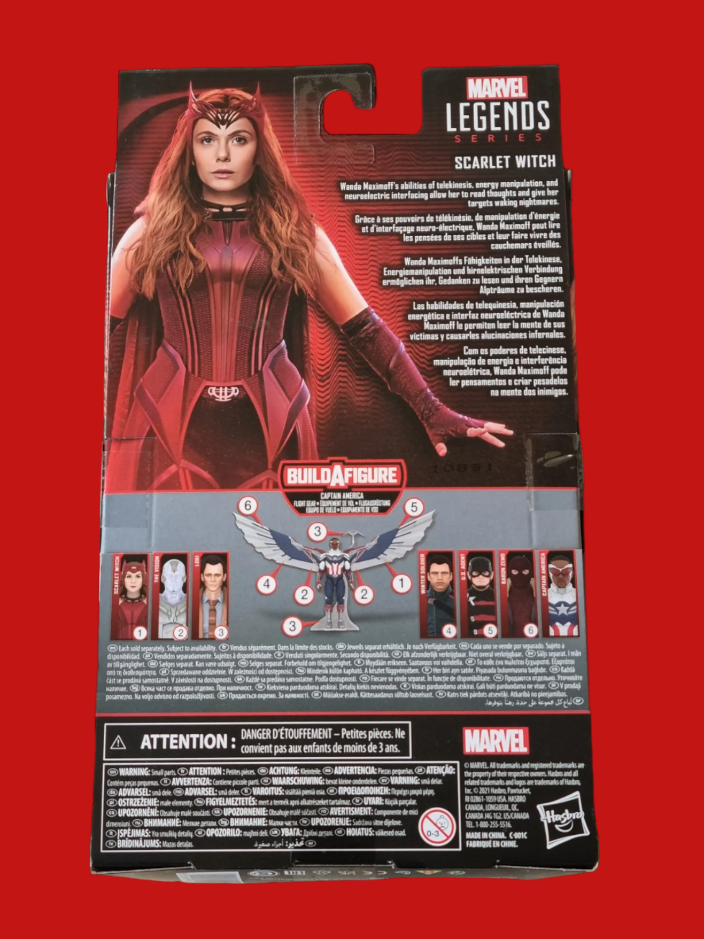 Marvel Legends Series -Wanda Vision Scarlet Witch BAF (Captain America)