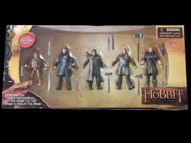The Hobbit An Unexpected Journey Deluxe Collector Box Set of 5 figures 2012