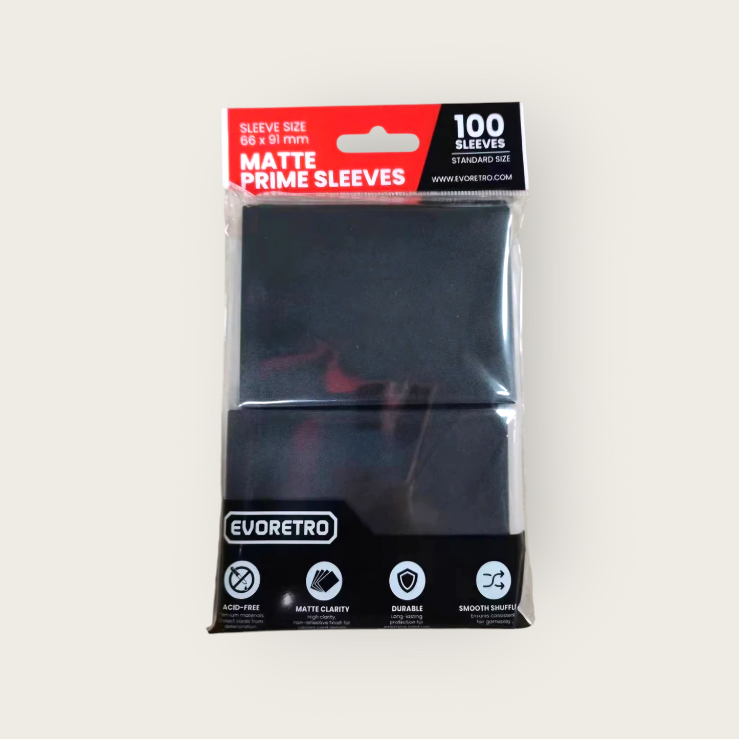 Matte Black Card Sleeves -100 Pack