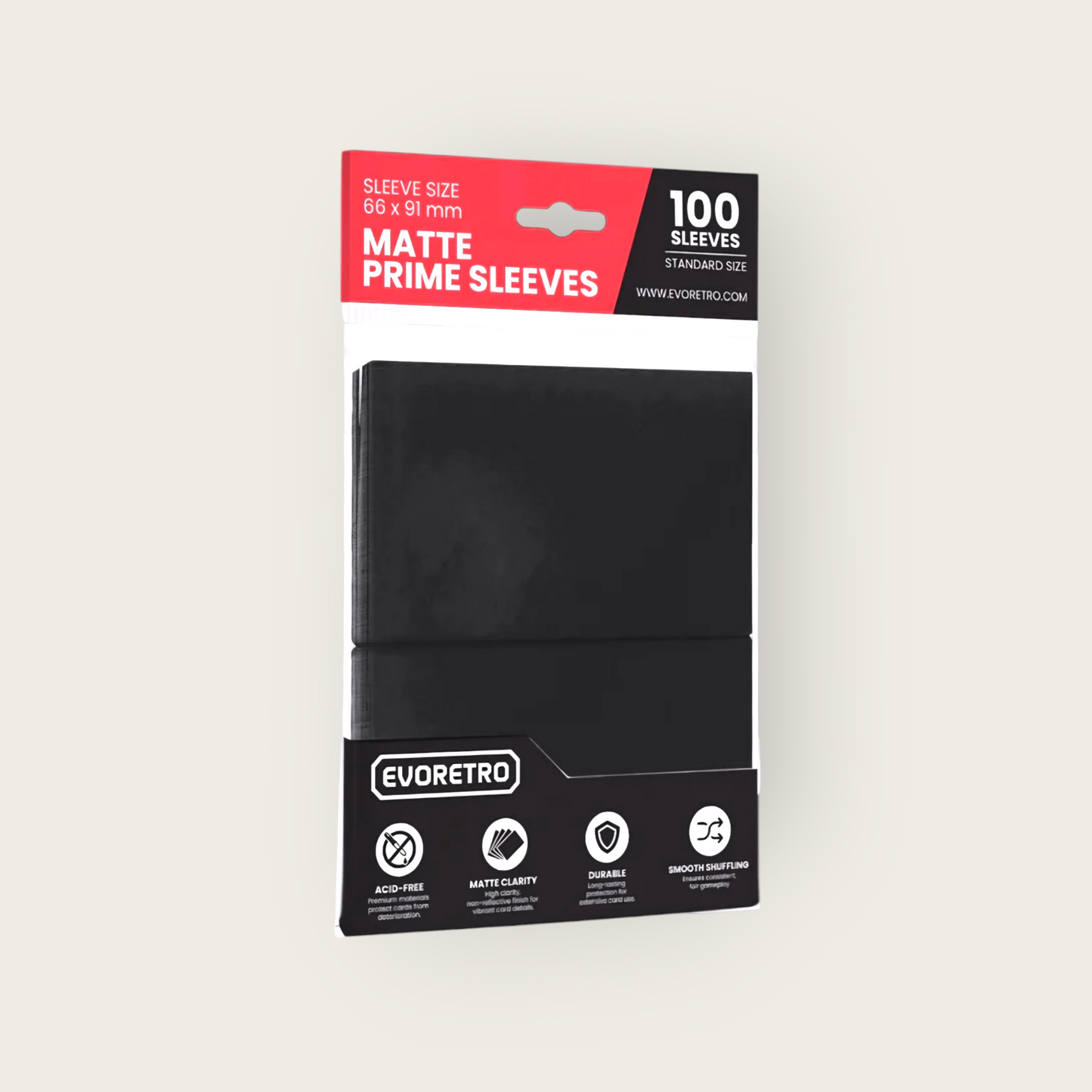 Matte Black Card Sleeves -100 Pack