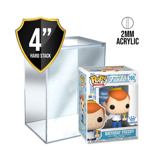 4" Premium 2mm Acrylic Pop Protector (Hard Stack)