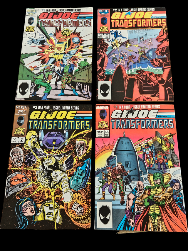 Comic Book - G.I.Joe and the Transformers #1-4 Set
