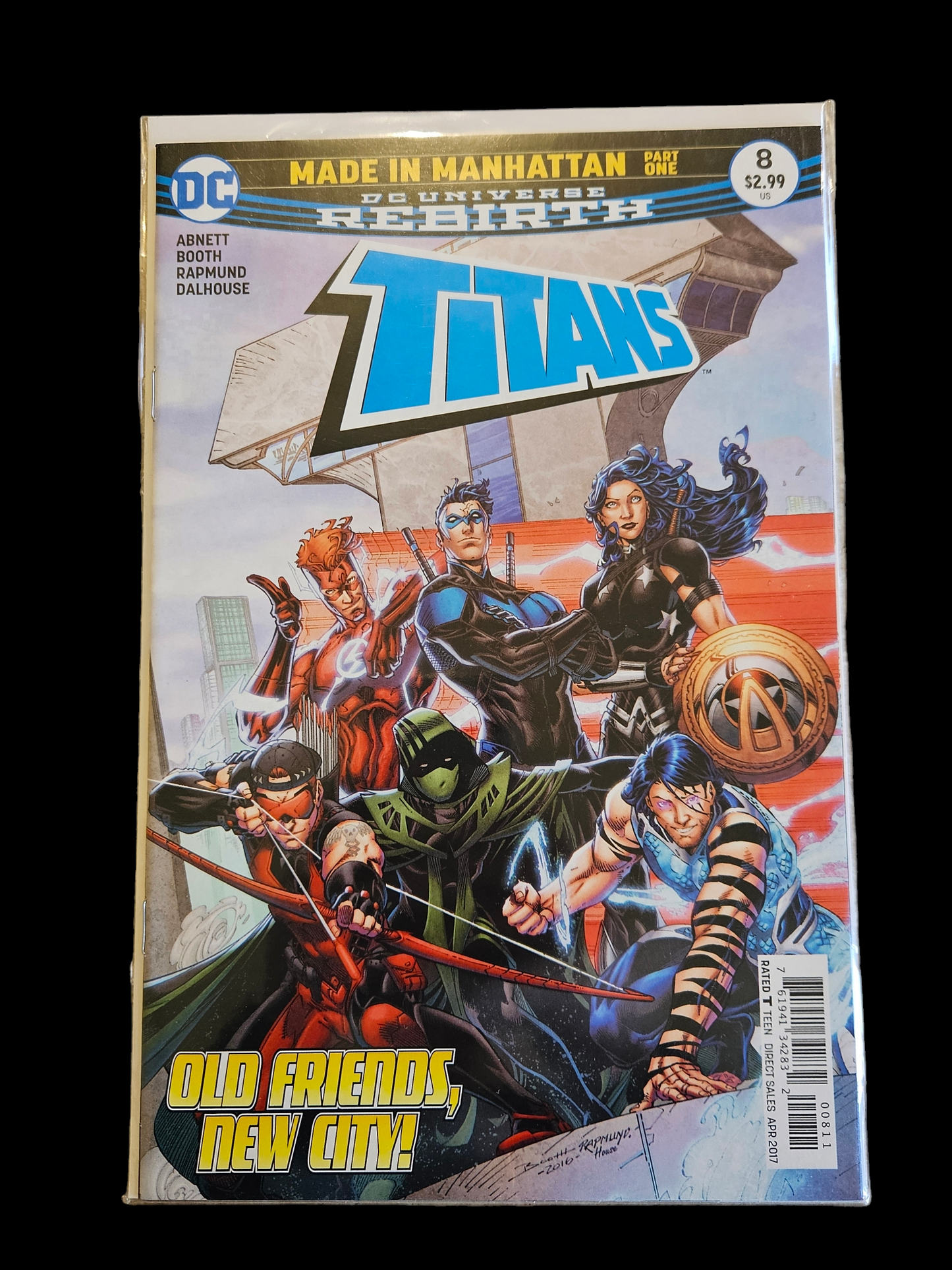 Comic Book - DC Rebirth Titans #1-8 Set + #1A