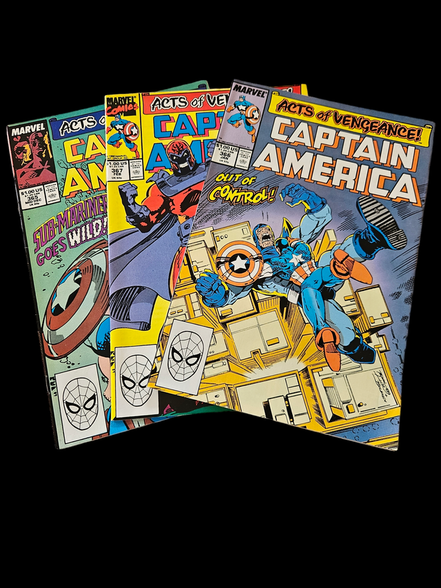 Comic Book - Acts of Vengeance Captain America #365 - #367