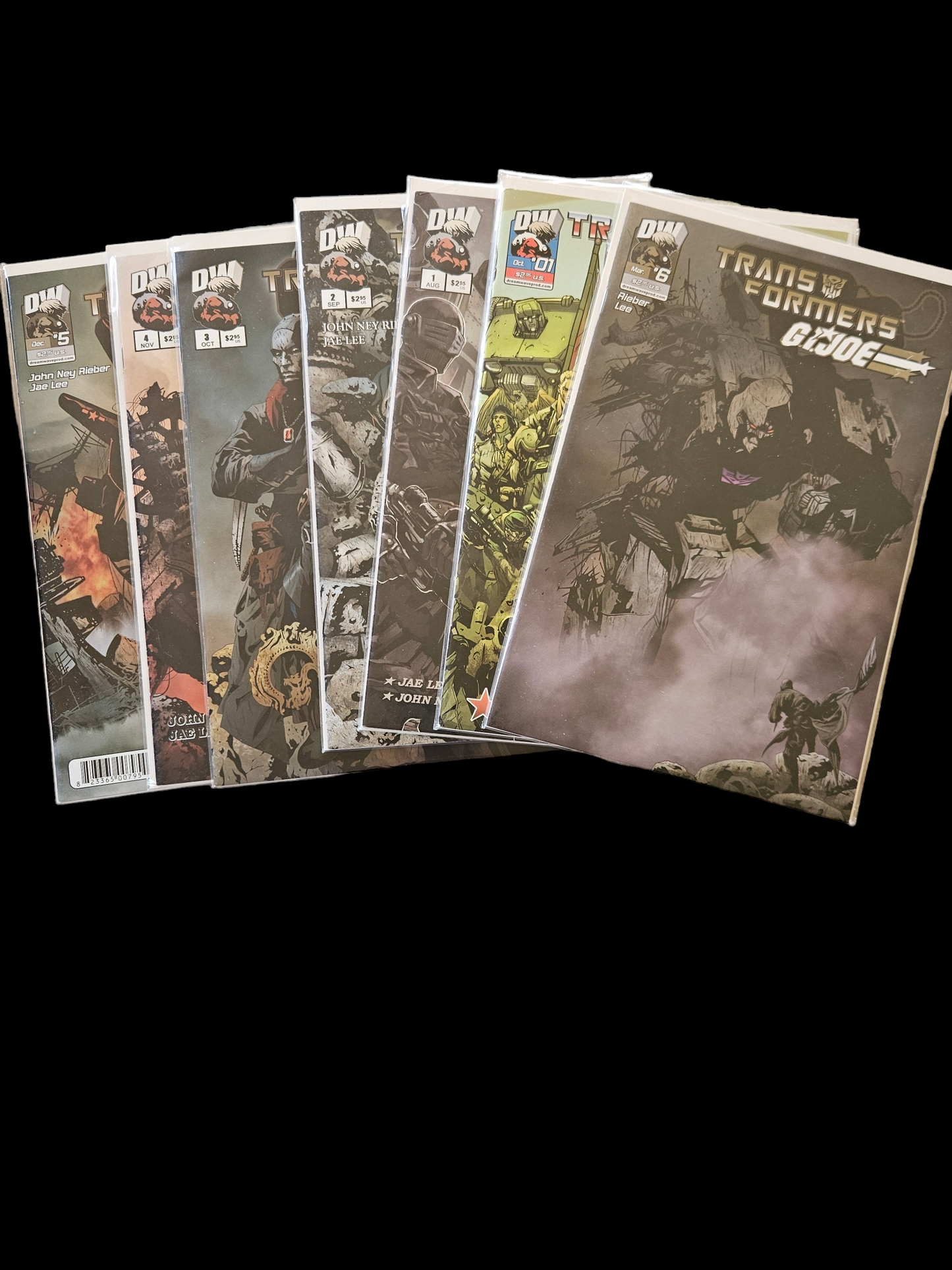 Comic Book - Transformers GI Joe Set #1B - #6