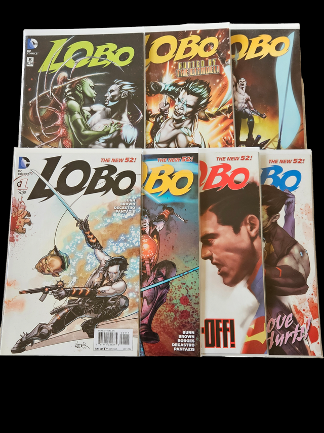 Comic Book - Lobo #1,2,4,5 8,9 & 12