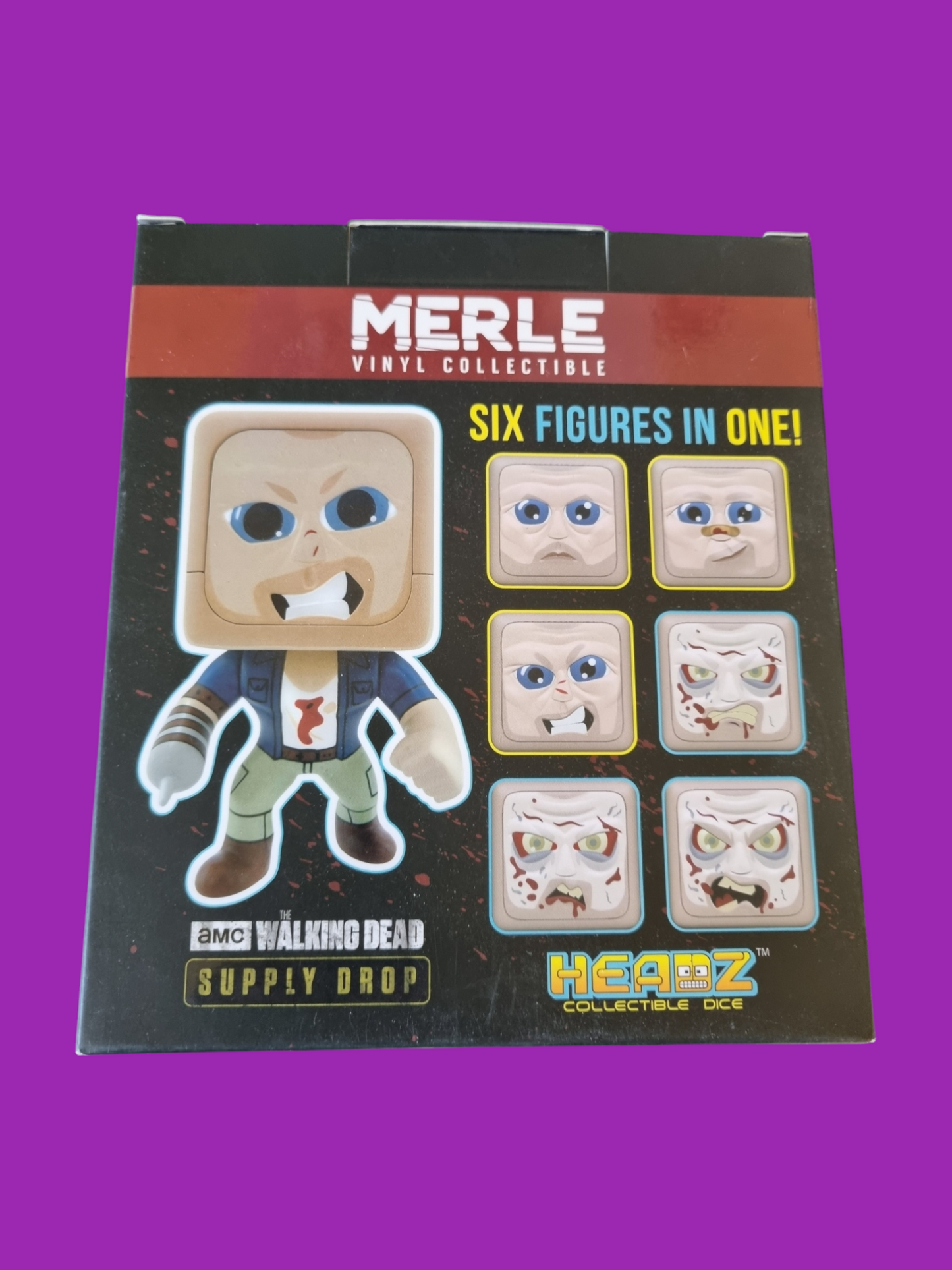 Walking Dead Merle Six in One Vinyl Collectible - Headz Dice
