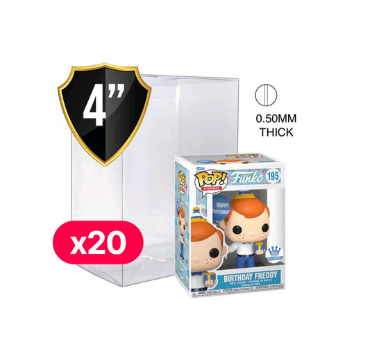 4" Pop Vinyl Protector (3.75") - 0.50mm (20Pack) Bundle
